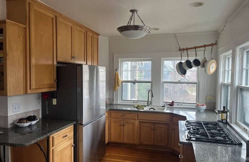 Kansas City House | 3-bedroom house, screen porch, deck with fire pit, panoramic window kitchen