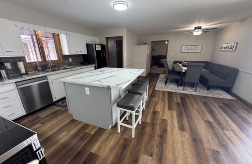 Yorktown House | 3-bedroom house with nice yard in Muncie + patio + plenty of parking