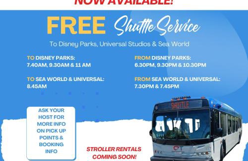 Florida Central Atlantic Coast Apartment | 3 beds DisneyFree Shuttle