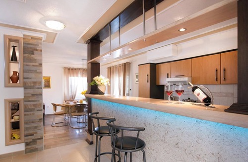 Stikovica Apartment | 3 Br Bright Seaside Seaview Apartment with Patio & Large Balcony Terrace 100m2