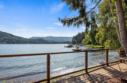 Olympia Cabin | 3 Level Lakefront Cabin - Decks, Dock, BBQ & Views