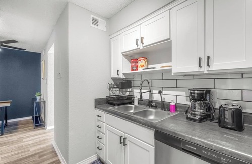 Central Arlington Apartment | 3 Min Walk to AT&T | 1BR | Parking + Pets + Gym