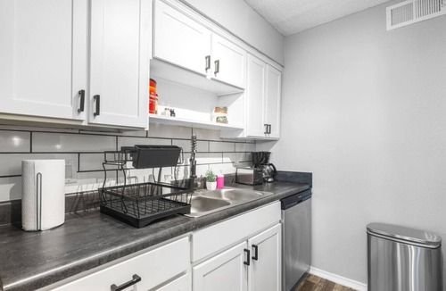 Central Arlington Apartment | 3 Min Walk to AT&T | 2BR | Parking + Pets + Gym