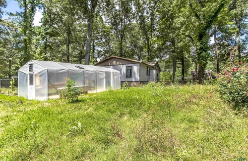 Ore City House | 3 pet-friendly cabins w/shared pool, firepit, lake access