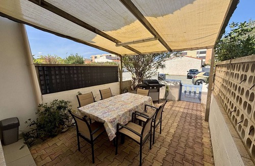 Port-la-Nouvelle House | 3-room house, 80m from beach, terrace and A/C