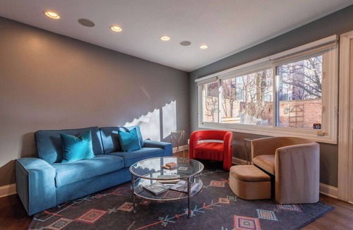 Mid-North District Condo | 3-Story Townhome, Free Parking, Private Patio, Washer-Dryer