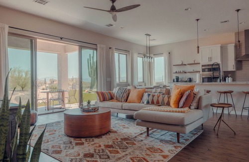 Rio Verde Foothills Villa | 30 ft Saguaro Retreat -Unique Stargazing+ Desert Mountain Views