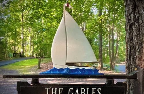 Lakeside Woods House | 300 feet Private Level Waterfront, Beach, Deep Water Dock, Waterside Firepit