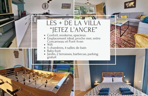 Trevignon House | 300m de la mer, villa moderne spacieuse 6-12 pers à Trévignon