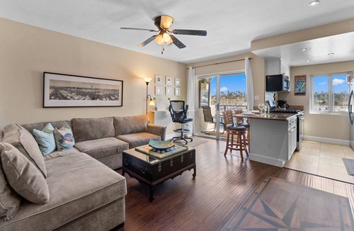 Townsite Condo | 302B Amazing Location! Gorgeous Marina Views! Steps from Top Rated Harbor Beach