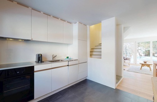 Celerina-Schlarigna Apartment | 3½-room flat on the ground floor on 2 floors, approx.