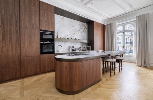 Chaillot Apartment | 350m2,Modern Expression of Parisian Luxury:A Couture Residence on Champs-Élysées