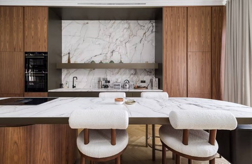 Chaillot Apartment | 350m2,Modern Expression of Parisian Luxury:A Couture Residence on Champs-Élysées