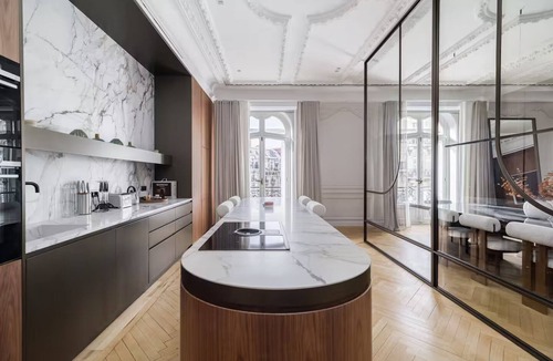 Chaillot Apartment | 350m2,Modern Expression of Parisian Luxury:A Couture Residence on Champs-Élysées