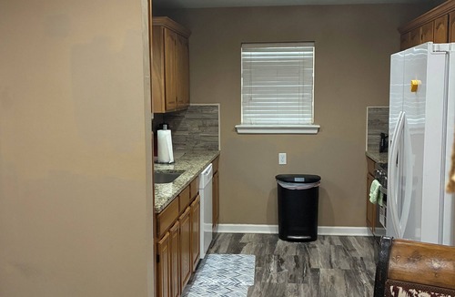 Shawnee House | 3BR 2bath house, large kitchen, fenced backyard,deck&wheel chair ramp on back.