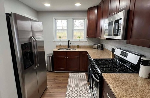 South Elgin House | 3BR Oasis Near Advocate Sherman & St. Joseph with Fenced Yard and Fire Pit