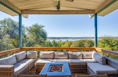 Canyon Lake House | 4 3 two King Beds Perfect Sunset Lake Views Pickleball Fire pit Lvl2 EV POA Pool