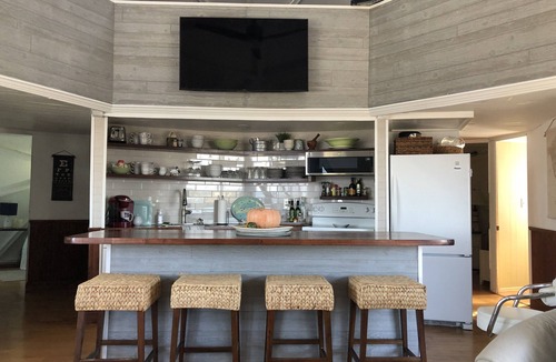 Bayberry Dunes House | 4 bdrm on large private beach. AC. Bayfront. Great view and gorgeous new deck!