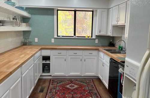 Shirley House | 4-bedroom 3 bath vacation home Lake Front with a Hot Tub pavilion & bunk house