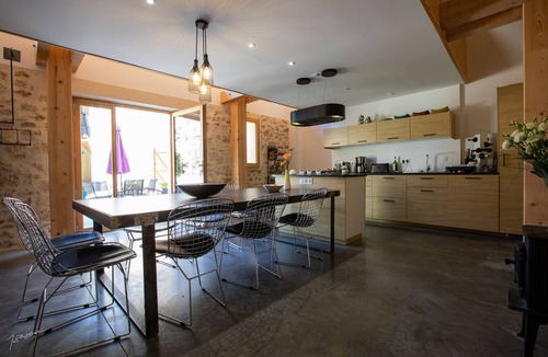 Montreal Villa | 4 clévacances stone property with pool secure, and comfortable