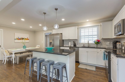 Nashville House | 4 mi. to Broadway and Opry, Hot Tub, Private Courtyard, Gameroom, No Step Entry