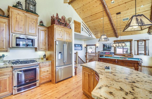 Big Bear City Cabin | 4 Mi to Snow Summit: Cabin w/Mtn Views & Decks