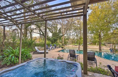 Seguin House | 4-Season Boathouse, Hot Tub! Guadalupe River Oasis