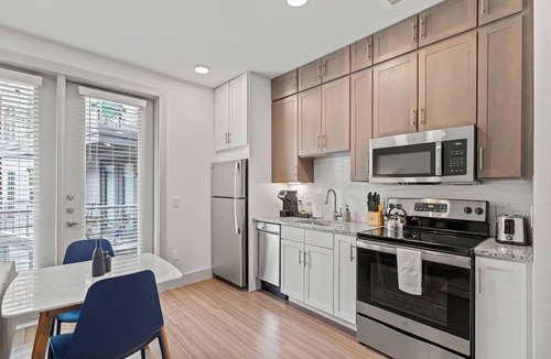 Waller Creek District Hotel | 4 Units | Perfect for Extended Stay | Sleek Apartment Near Iconic Spots & Dining