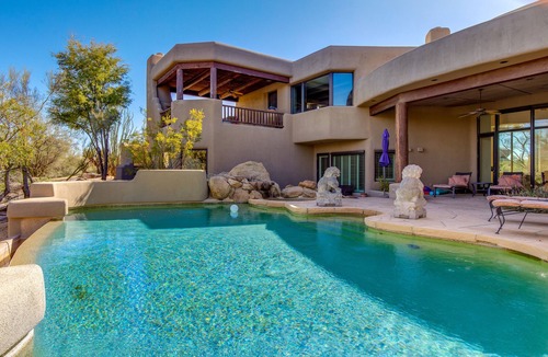 The Boulders House | 40 o/o Off thru Sept. Private Oasis w/Pool/Spa + Golf Cart. Family/Pet Friendly