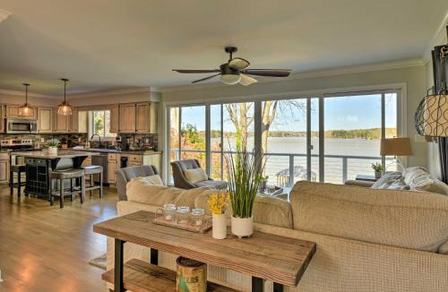 Lake Norman of Catawba House | 4BR Riviera Paradise with Private Dock!