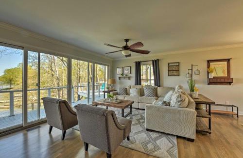 Lake Norman of Catawba House | 4BR Riviera Paradise with Private Dock!
