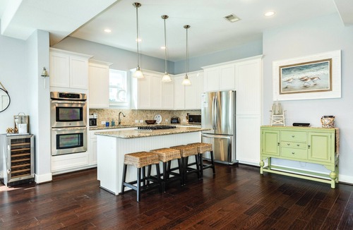 Beachside Village House | 4th Row Beachside Home w/4 Decks, Gulf Views, Chef's Kitchen - 9 mi to Downtown