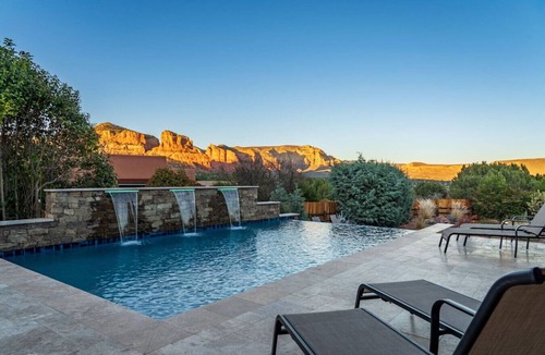 Oak Creek House | 5.5k Sqft Luxury Home with Large Suites, Views, Hot Tub & Firepit