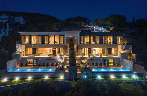 Orasac Villa | 5 Bedroom Villa Frida with Infinity Pool Overlooking Adriatic Sea