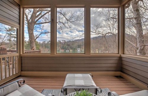 Lake Lure House | 5 Br/3.5 Ba. 3 KING BEDS. LAKE FRONT. FIREPIT. GAME ROOM. MULTIPLE PORCHES.