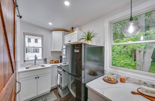 Danvers Apartment | 5 Mi to Salem: Furnished Patio at Danvers Studio!