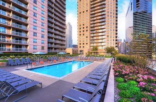 Downtown Chicago Apartment | 52nd Floor MagMile Penthouse Views Fireplace Pool