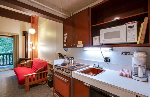 Glacier Condo | 56SLL - Fireplace - Inexpensive - Kitchenette - Sleeps 4 by RedAwning