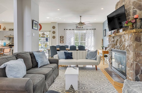 West Dover House | 6 Mi to Mt Snow: Nature-View Home w/Fire Pit!