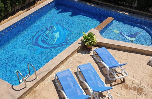 Les Tres Cales Villa | 8 BRs, 4 baths, Full A/C, 2 pools, jacuzzi, BBQ, 1000Mbps fiber Internet