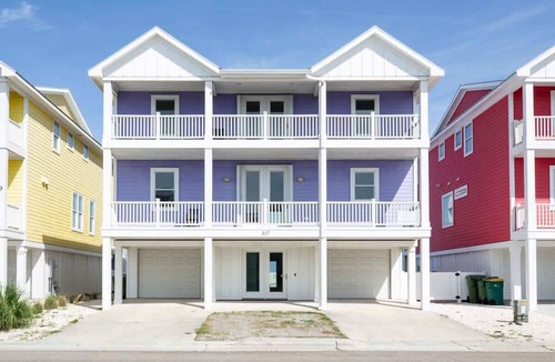 Kure Beach House | 8br Oceanfront Private Heated Pool Elevator