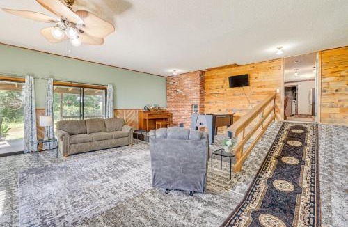 Maysville House | 9 Mi to Grove: Home w/Fire Pit in Southwest City