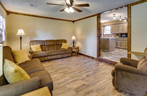 Maysville House | 9 Mi to Grove: Home w/Fire Pit in Southwest City