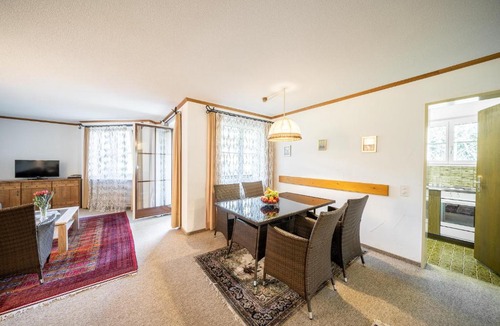 Vulpera Apartment | 9302 Zweckmaessig eingerichtete 3,5 Zimmer Wohnung mit ueberdachtem Suedwestbalkon
