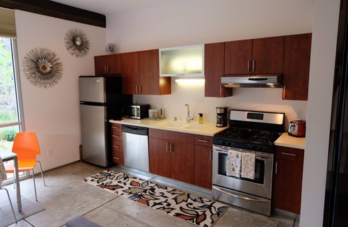 Santa Fe House | A beautiful warm contemporary guest house.