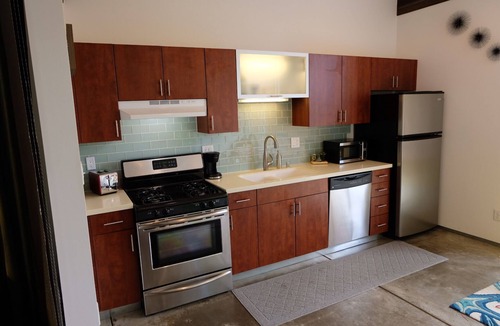 Santa Fe House | A beautiful warm contemporary guest house.