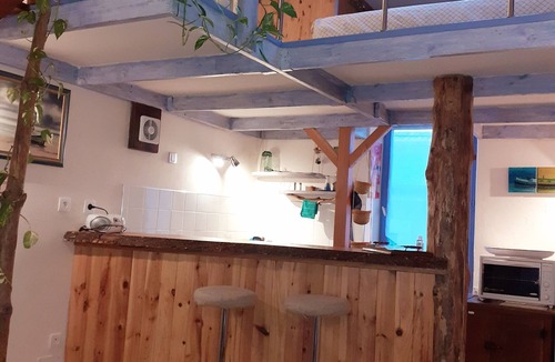 Le Bousquet-d'Orb House | A cabin atmosphere for this charming mezzanine studio