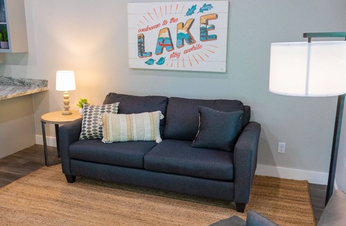 Livingston Cabin | A Cozy ADA Accessible Getaway Right on the Water, Two Creeks Crossing Resort