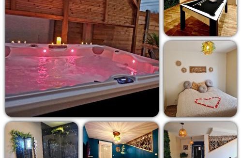 Coulogne House | A Fleur de Spa : Maison chaleureuse avec spa privatif et billard.