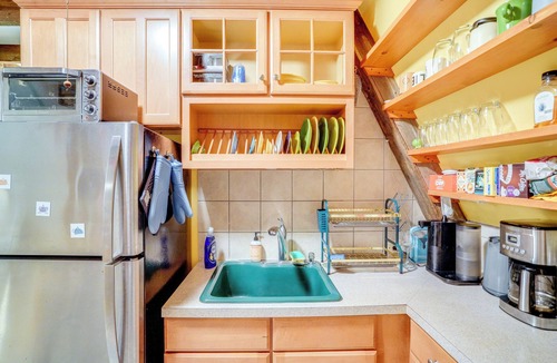 Becket Cabin | A-Frame Cabin w/Furnished Deck in Becket!